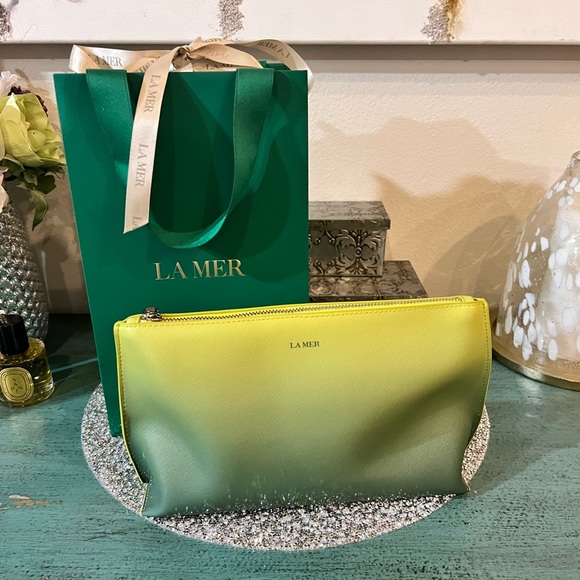 La Mer Cosmetic Bag in Green Ombré (New) - Picture 6 of 6